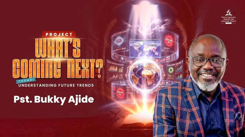 Pastor Bukky Ajide on the What’s Coming Next? poster