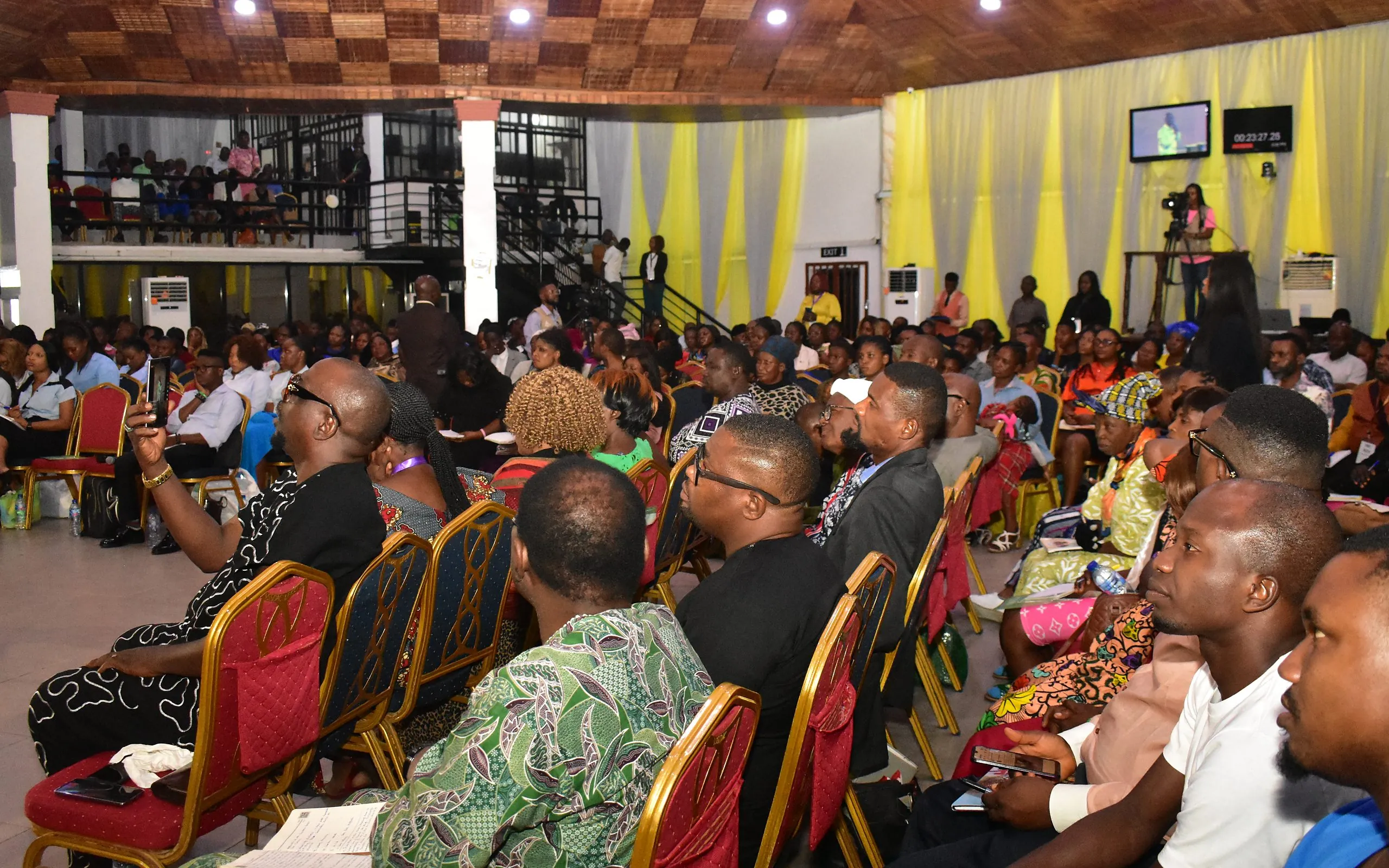 A full auditorium at the Victory Believers Convention