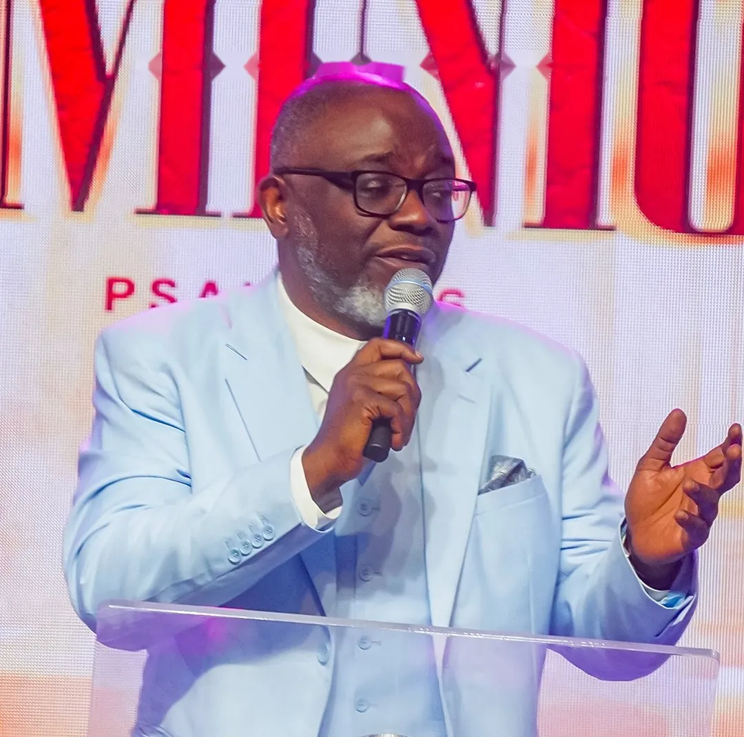 Pastor Bukky Ajide preaching at the Sabbath service of VBC 2026
