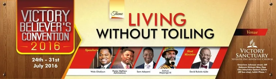 VBC 2016 poster: Living Without Toiling