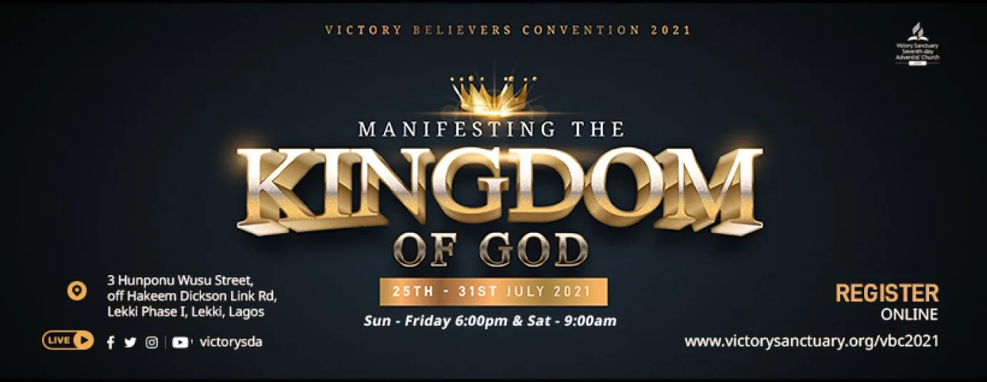 VBC 2021 poster: Manifesting the Kingdom of God